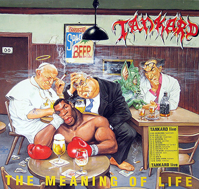 TANKARD - The Meaning of Life album front cover vinyl record